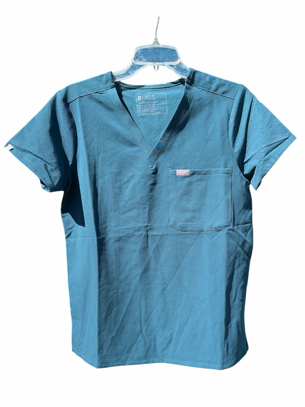 FIGS CARIBBEAN BLUE CATARINA SCRUB TOP